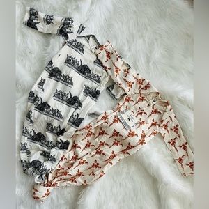 Kate Quinn 0-3 Months Baby Clothing - Knotted Gowns NWT - Bamboo Fabr